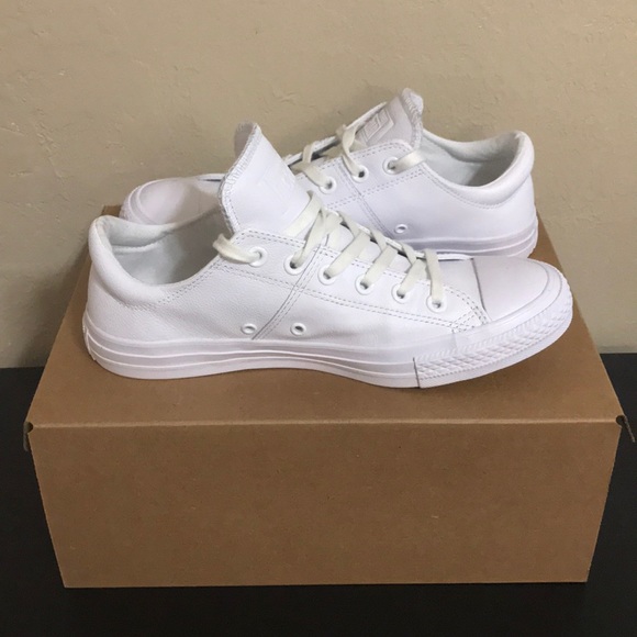 Converse Shoes - Converse All Star White Leather Sneaker